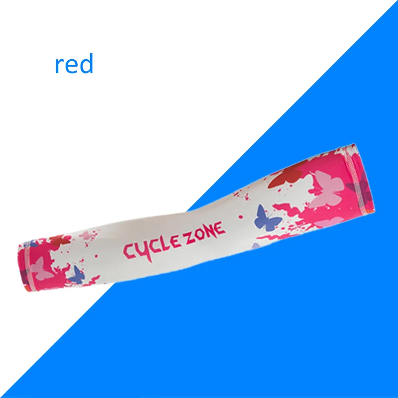 Red 1 комплект, летние крутые нарукавники с 3D Цифровым принтом, нарукавники для мужчин, N, женщин, унисекс, рукава, летняя крутая крышка, наручная манжета, УФ-рукава - Цвет: Red