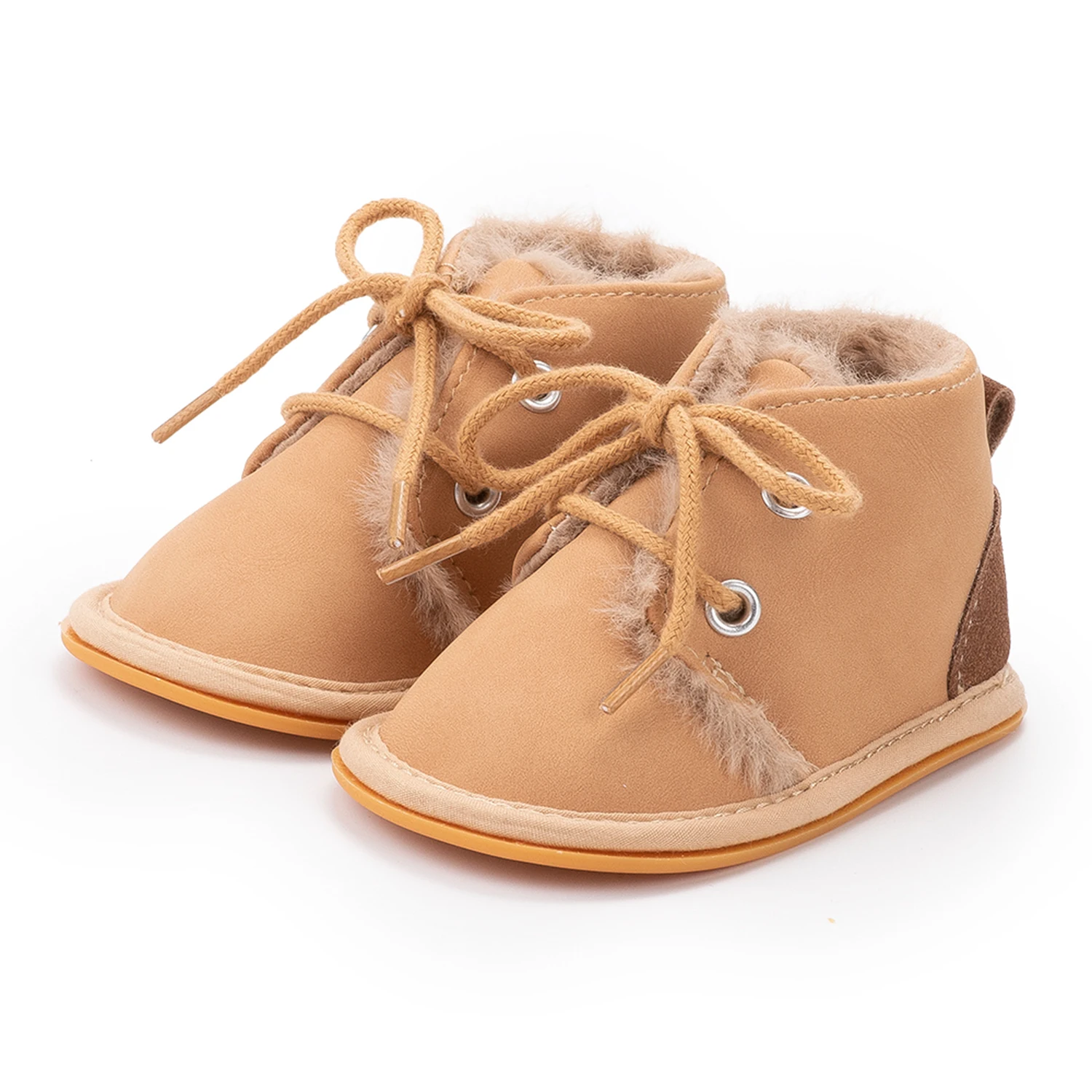 Стиль; зимние теплые ботинки с ворсом внутри для малышей; обувь для мальчиков; нескользящая резиновая подошва; обувь для новорожденных; обувь для малышей