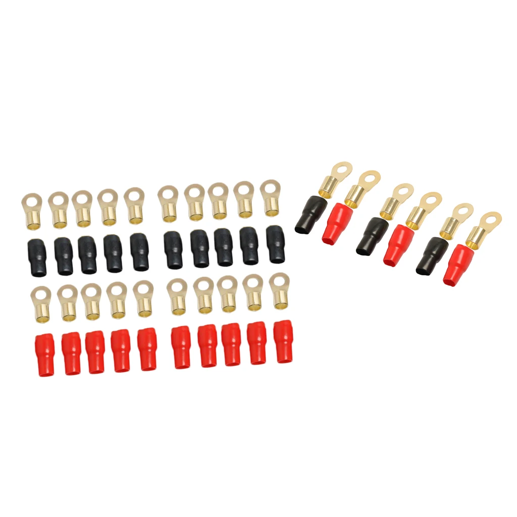13 Pairs 4/1/0 AWG Gauge Ring Terminals Wire Connector Kit Positive+Negative