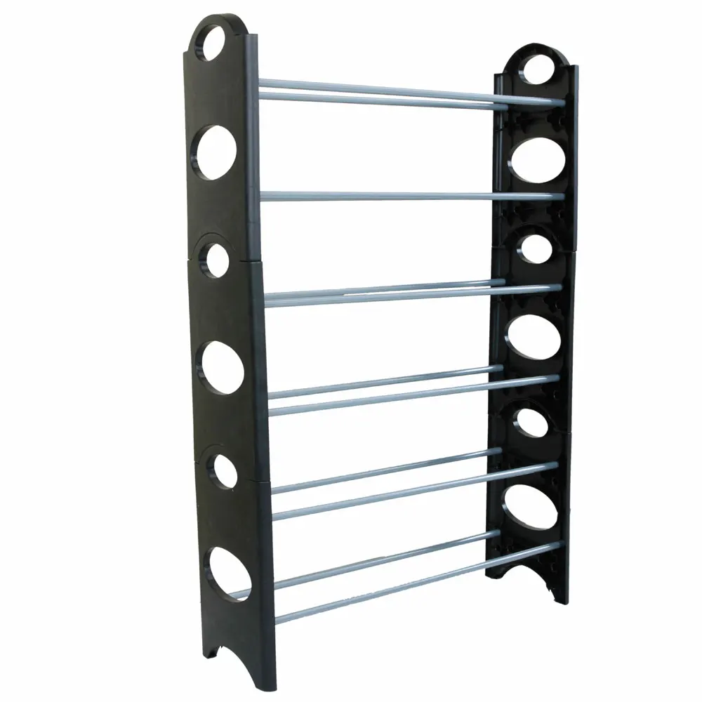 

Practical shoe rack can hold 6 layers and 18 pairs