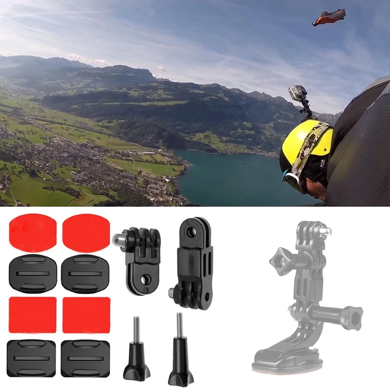AAAE Top-16 в 1 экшн-камера для верховой езды/парашюта/скольжения Набор для Osmo Pocket Gimbal аксессуары для экшн-камеры(плоская дуговая база+ J Mou