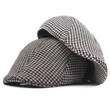 Осенние и зимние шляпы Для Мужчин's берет для взрослых узор Прохладный вперед Кепки среднего возраста шляпы оптом