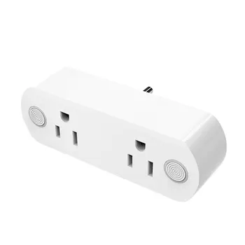 

Household One For Two Dual Smart Plug Remote Control Smart Socket Us Standard Intelligent Rc Socket