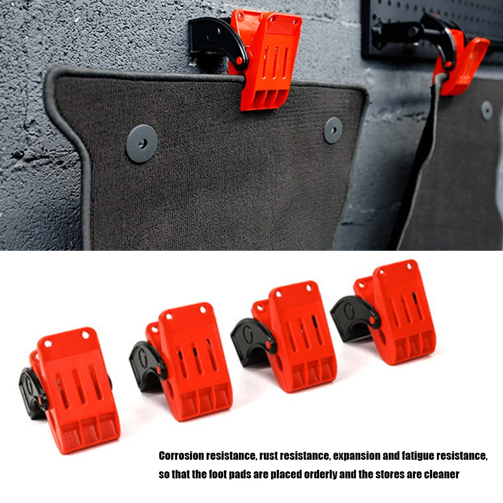 4Pcs Car Floor Mat Clips Carpet Wash Clamp Car Wash Cleaning Solution