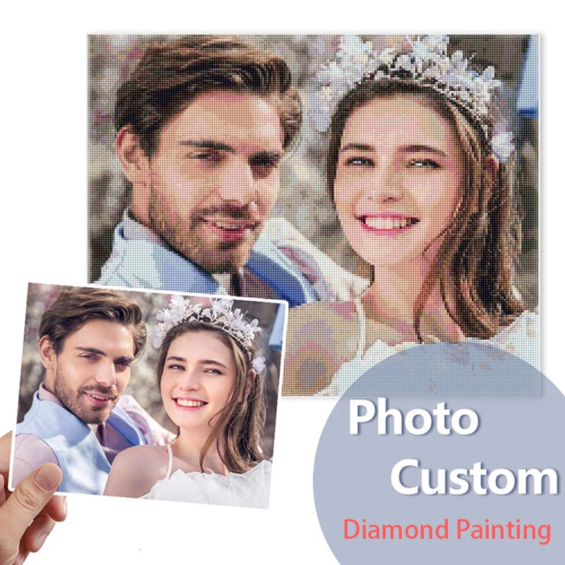 Photo Custom Private custom 5D DIY Diamond Painting Make Your Own Full Square Rhinestone Embroidery | Дом и сад