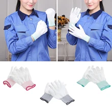 1 пара Антистатическая противоскользящая перчатка PC компьютер ESD электронный ремонт работы GlovesW91A