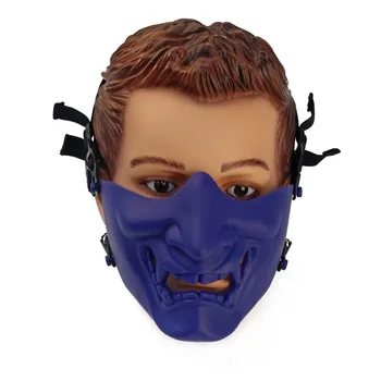 

Halloween Half Face Mask Demon Knight Masks Discos Clubs Birthdays Party Cosplay Mask Outdoor Game CS Grimace Masks