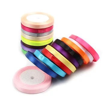 

25Yard/Roll 10mm Silk Satin Ribbon Wedding Party Decoration Card Gift Wrapping Bow Ribbons Christmas DIY Riband Supplies