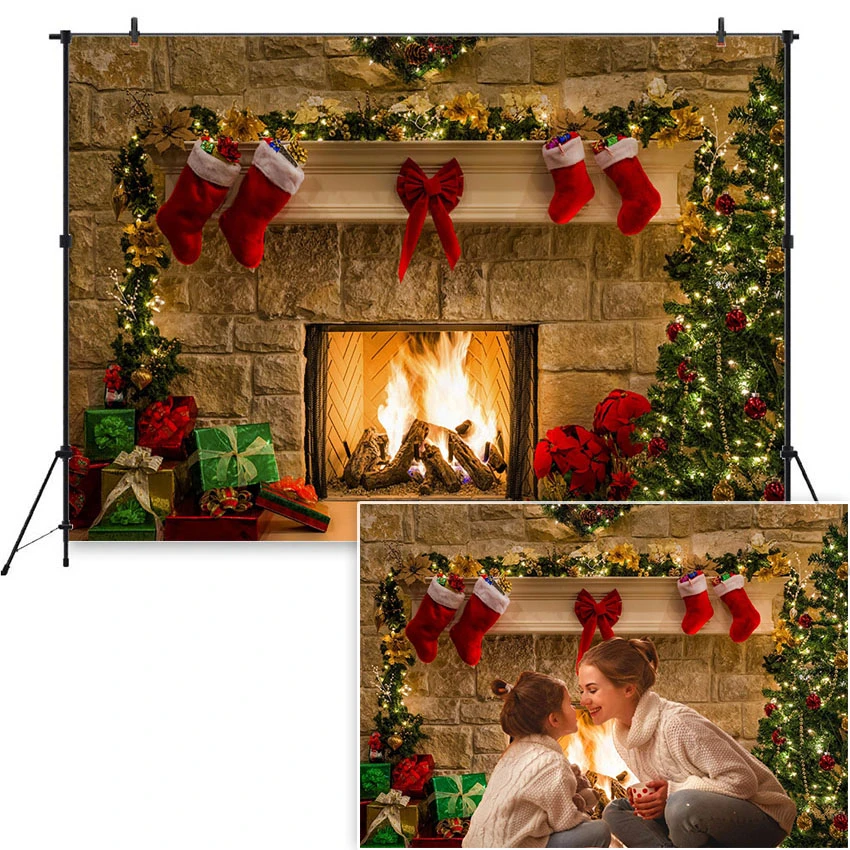 クリスマス写真の背景クリスマスツリーレンガの壁暖炉サンタ靴下背景のための写真スタジオ Background Aliexpress クリスマス写真の背景クリスマスツリーレンガの壁暖炉サンタ靴下背景のための写真スタジオ Background Aliexpress