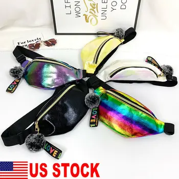 

Laser Waist Bag Multi Color PU Pockets Women Brand Design Wild Shoulder Messenger Bags Chest Waist Bag Phone Pouch