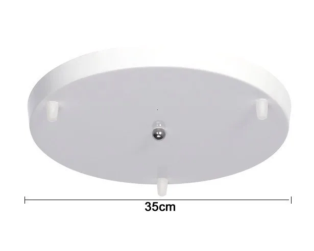 circle 350mm white A Подвесной светильник потолочный базовый круг и прямоугольный 3/4/5/6 отверстий на потолке основание для светильника для люстры - Цвет: circle 350mm white A