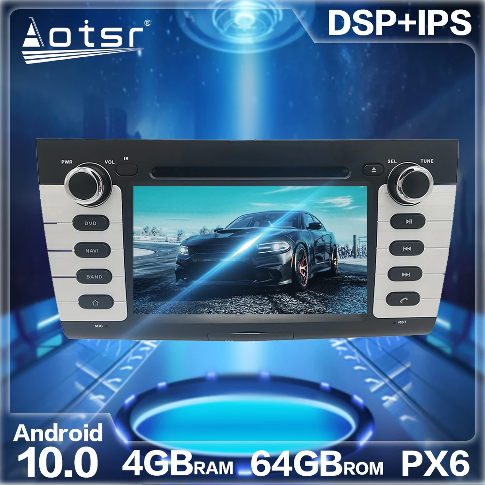 Aotsr Android 10 4 Гб + 64 ГБ Автомобильный Радио плеер GPS навигация DSP для SUZUKI SWIFT 2004 2010 авто