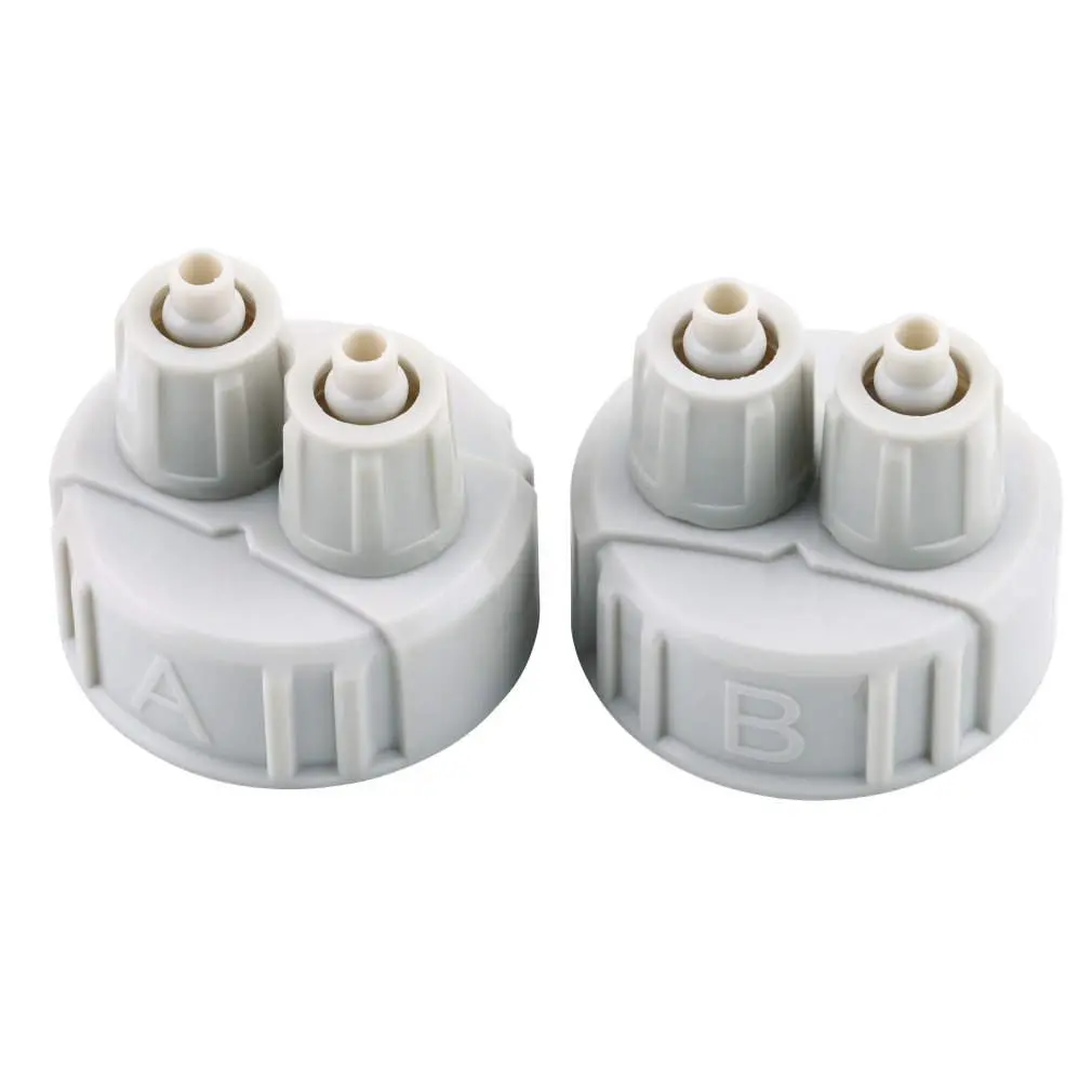 1Pcs DIY ABS CO2 System Kit Generator Part Bottle Cap with Tubes for Planted Aquarium A/ B Interface Portable Light Weight New