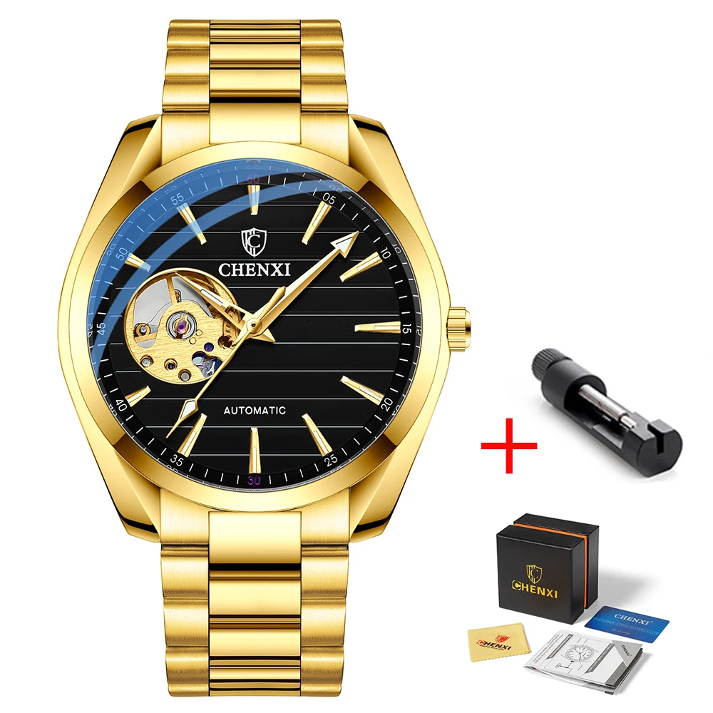 Men's Automatic Mechanical Top Brand Stainless Steel Waterproof Swiss Movement High Quality Watches Relogio Masculino 