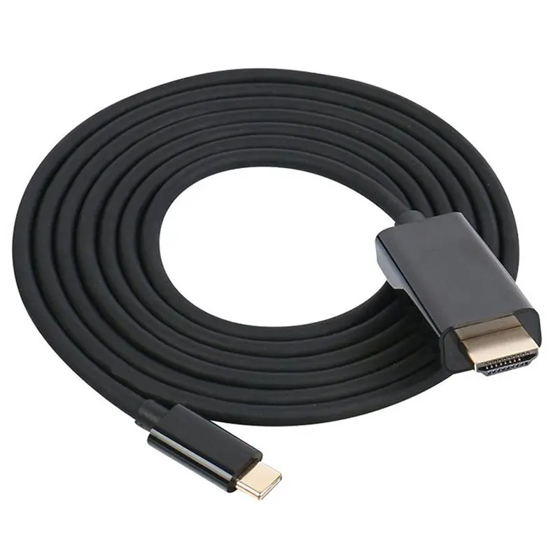 AABB-USB C к HDMI адаптер, 6 футов/1,8 м USB 3,1 type-C Male к HDMI Male 4K кабель черный