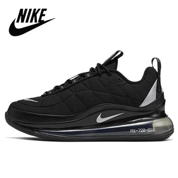 

2020 NEW Original Nike Air Max 720 818 Black White Hood Women's Running Shoes Full Palm Air Cushion Running Shoes Sneaker