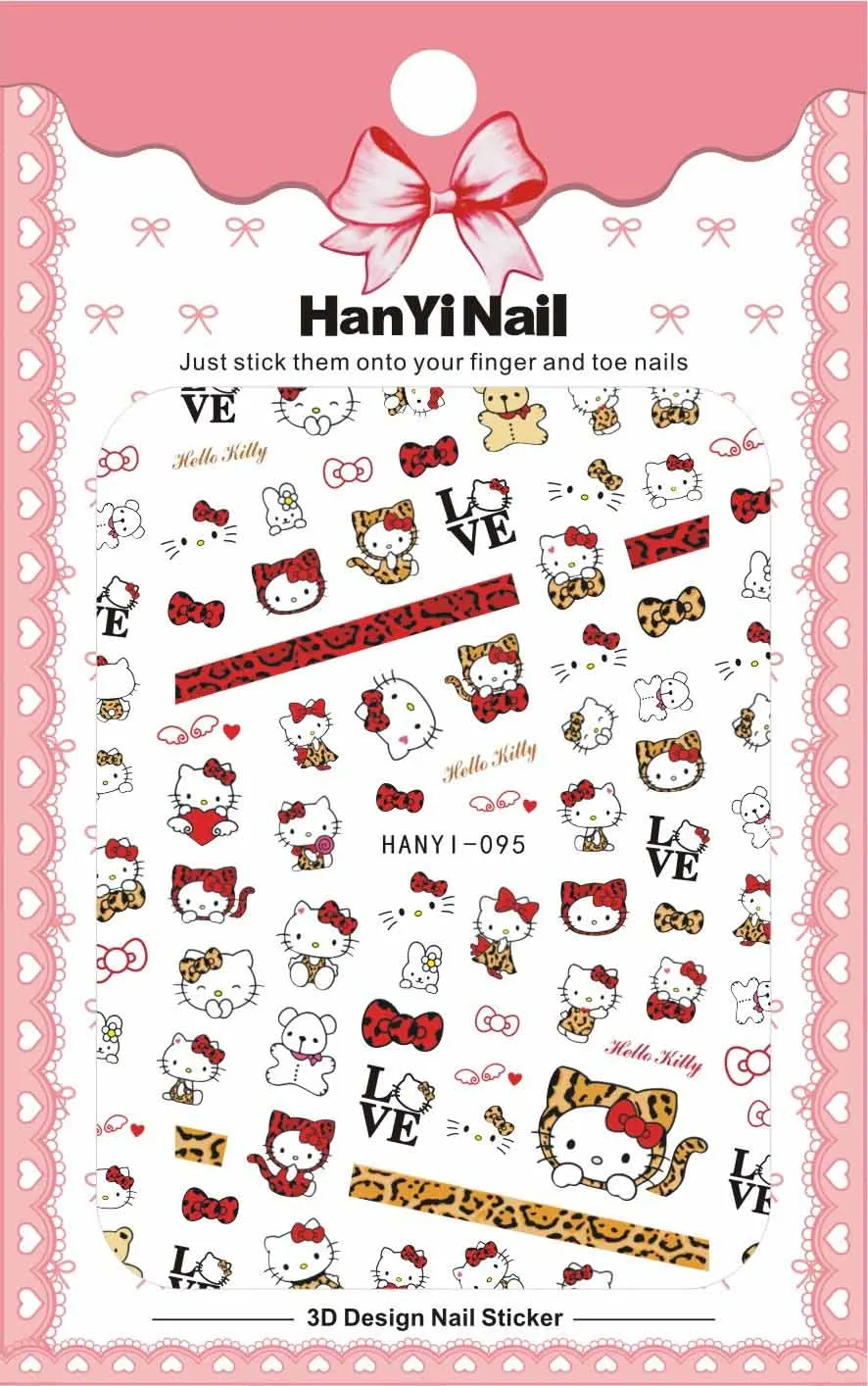 

Cartoon Patterns !Nails Art Manicure Back Glue Decal Decorations Design Nail Sticker For Nails Tips Beauty