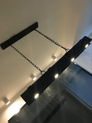 Loft ретро промышленного черный железа подвесной светильник офисов ресторанов кафе-бар висит освещения