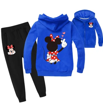 

New Active Toddler Boy Clothes cartoon Jackets Girls Hooded Long Sleeve T Shirt Hoodie + Trousers Cotton Cartoon Tops