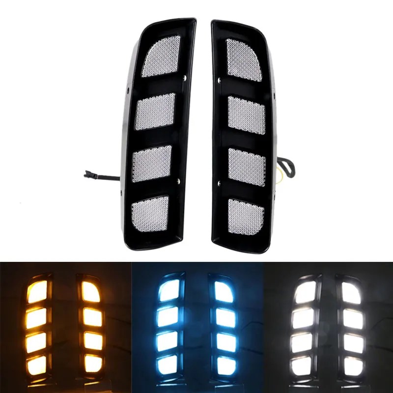 

Fit For Honda Civic Type R 2016 - 2019 12V Daytime Running Light Turn Signal Indicator Light Bumper LED DRL 3 Colors