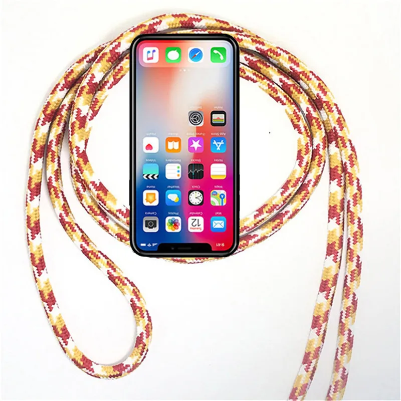 Strap Cord Phone Case for Xiaomi Mi Mi A2 A3 Lite Necklace Lanyard Carry Protective Phone Cover to Hang for Xiaomi Mi A1 Chain 