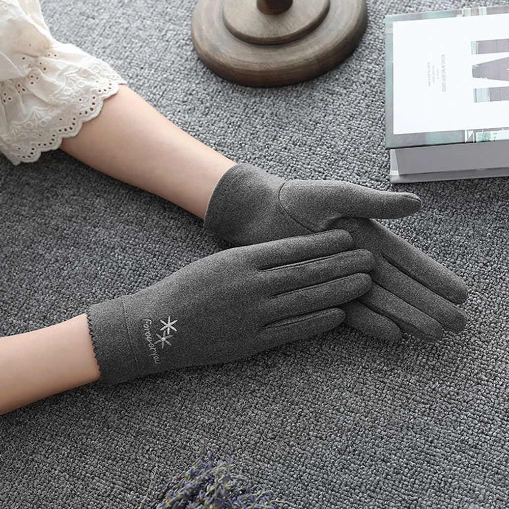 1 Pair Thick Touch Screen Warm Gloves Soft Comfortable Women Fashion