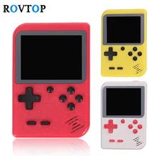 Rovtop Портативный мини портативные игровые консоли встроенный 168 футболки с принтами на тему классических игр 8 бит 2,8 дюймов Цвет ЖК-дисплей детский чехол для телефона в виде ретро-игровой плеер Z2