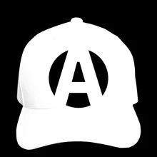 Бейсболка круглая с буквой а внутри, как логотип, Кепка с острым носком