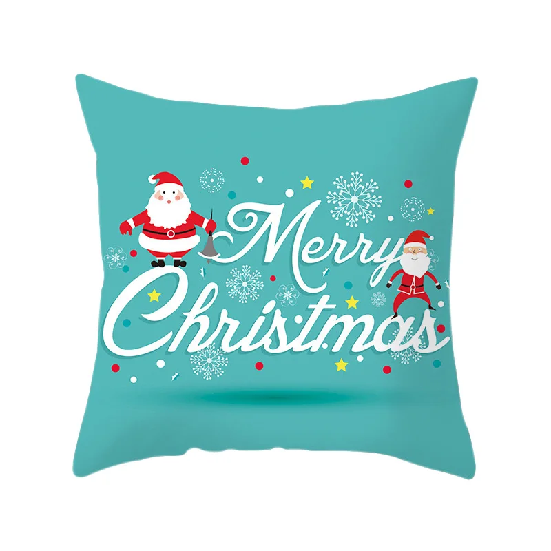 1 шт. 45*45 см льна Merry Рождественская наволочка для подушки Санта Подушка с Санта Клаусом для подушек крышка год Рождество вечерние наволочка