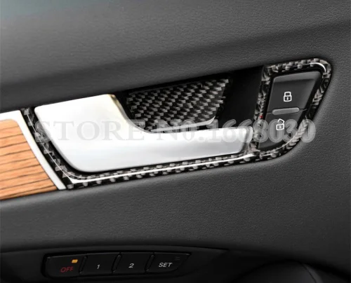 Крышка для автомобильной дверной ручки из углеродного волокна 8 шт. Audi A5 S5 4 Door 2008