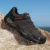 HIKEUP Мужская Походная обувь Замшевая кожа Износостойкая Наружная охотничья обувь Мужская Спортивная Треккинговая ходьба Мужские Тактические кроссовки