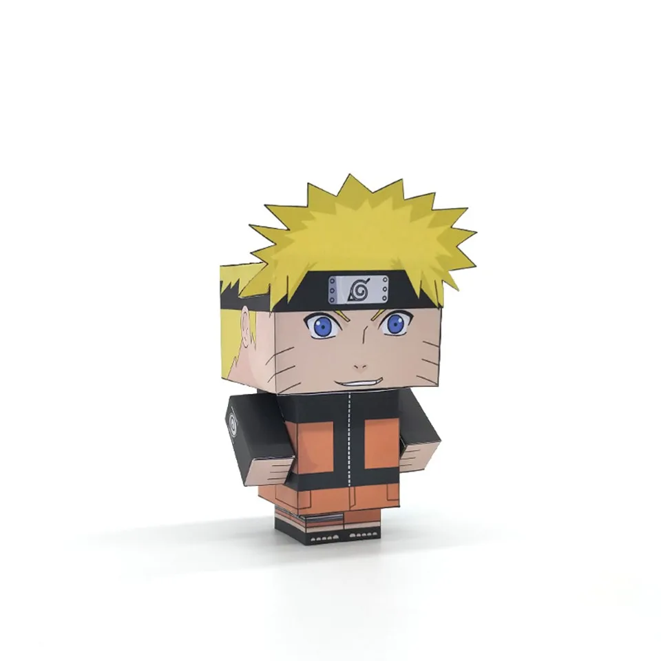 Uzumaki Наруто складной Резак Мини милый 3D бумажная модель бумажное ремесло аниме Рисунок DIY Cubee дети взрослые ремесло игрушки MG-020