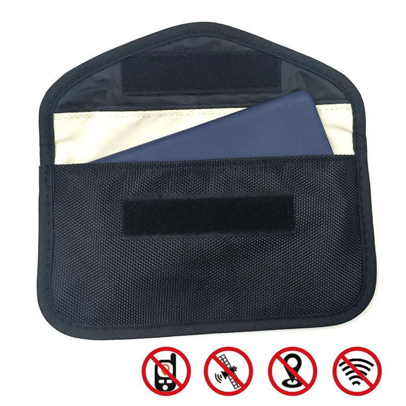 Obtenga esto Bolsa de bloqueo de señal bloqueador de señal de control remoto de coche bolso de Faraday Bolsa de bloqueo de señal bolsa protectora billetera funda para IDCard/Llave de coche ZemLgn3Q1