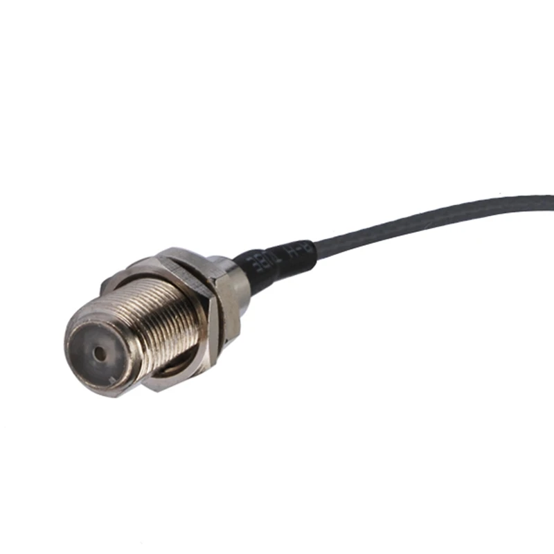 Superbat F Type Female Bulkhead 1.13mm 50ohm Pigtail Cable 15cm Coaxial Adapter for Wireless Networks
