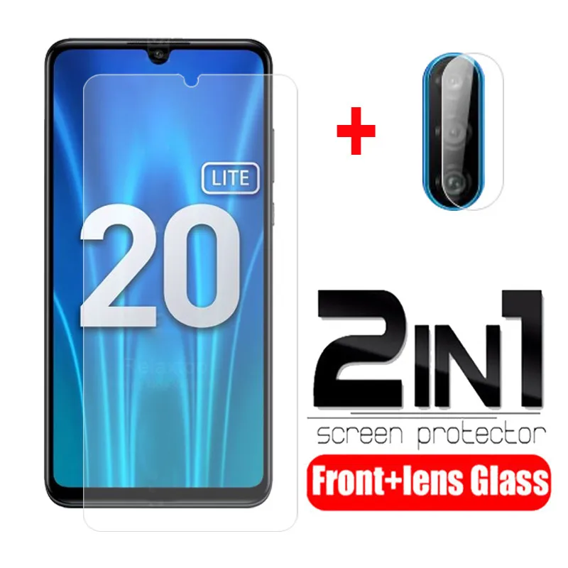 2 в 1 объектив камеры honor 20 lite Защитное стекло для huawei light xonor honor20lite safty Glass MAR LX1H 6