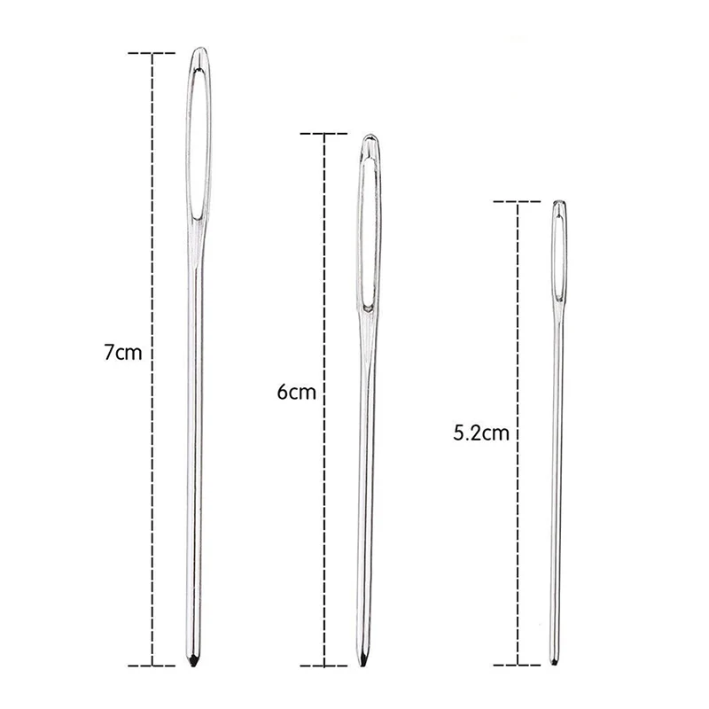 9 шт./компл. 3 размера швейные инструменты нержавеющая сталь Вязание Пряжа тупые Комплекты Игл DEC889