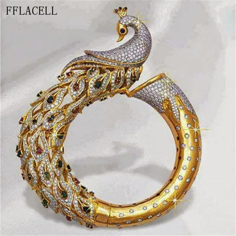 FFLACELL 2020 г. новые с покрытием двухцветные из сплава в форме павлина