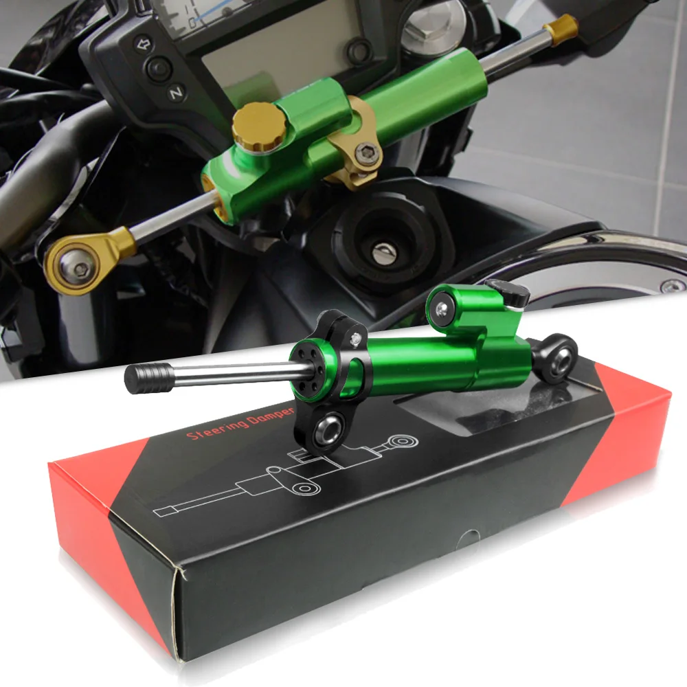 

FOR KAWASAKI ZX12R ZX14R ZX636R ZX6RR ZX6R ZX636 ZX9R Universal Motorcycle Adjustable Steering Damper Stabilizer Safety Control