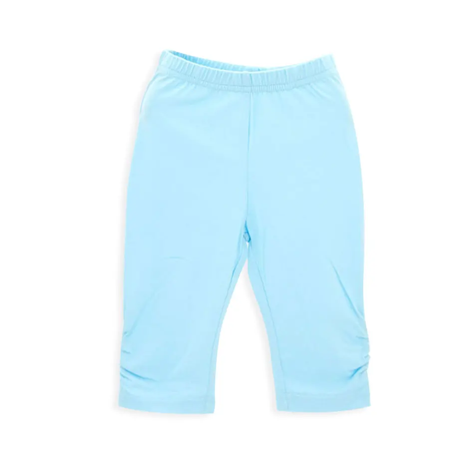 

Honeyzone Baby Girls Pants Soft Cotton Baby Girls Cropped Trousers Blue Pink New Design Cute Kids Clothes