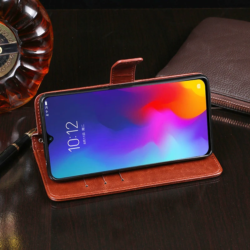 Чехол книжка для Lenovo K10 Note кошелек деловой кожаный чехол телефона с отделением