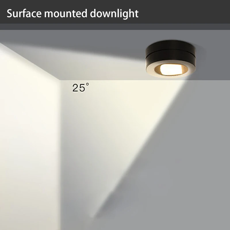 

Super Bright 220V Led downlight COB Spot Light 3w 5w 7w surface mounted downlight Bulbs Indoor Lighting warm white /cold white