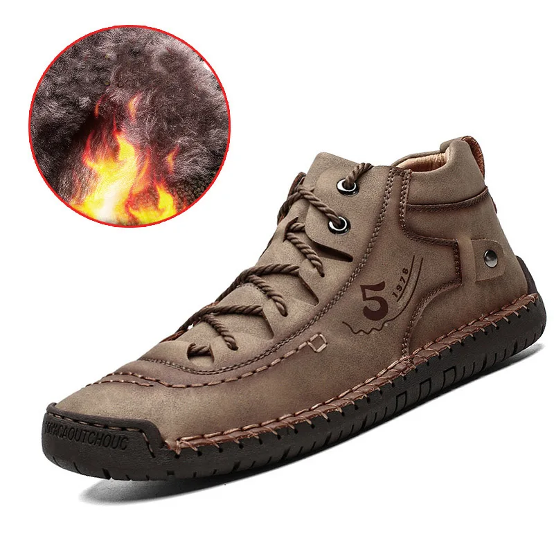 Tanie 2020 zimowe buty męskie buty pluszowe ciepłe męskie zimowe trampki buty trekkingowe męskie trampki buty męskie buty dla dorosłych mężczyzn 39 S