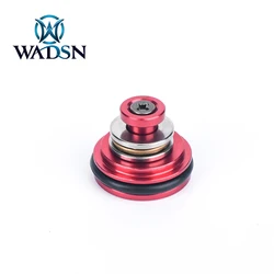 WADSN Airsoft Silent Bearing Piston Cylinder Head CNC Aluminium 6/8 Holes for AEG Gearbox Ver.2 M4 MP5 Paintball Accessories