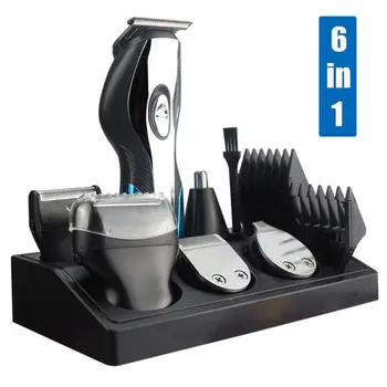 

6 IN 1 MENS Hair Clippers Rechargeable Haircut,Grooming Kit for Beard,Ear,Nose Trimmer