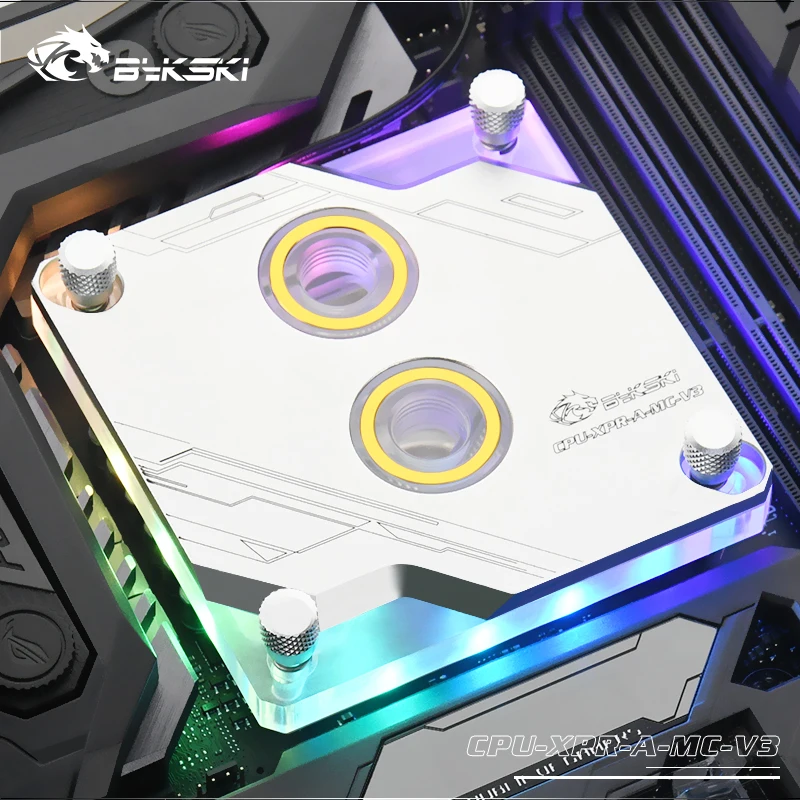 Водяной блок Bykski для процессора INTEL LGA1150 1151 1155 1156 2011 2066 X99 I7 RGB светильник с