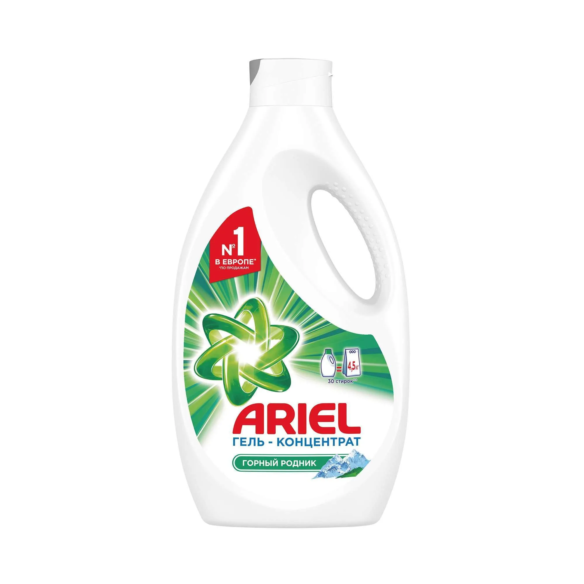 Гель для стирки 30 стирок «Горный родник» Ariel, 1.95 л