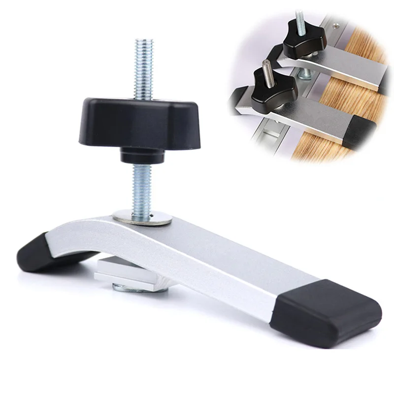 

Universal Clamping Blocks Hand Tools Set 8Mm Metal Quick Acting Hold Down Clamp T-Slot T-Track Diy Woodworking Tool