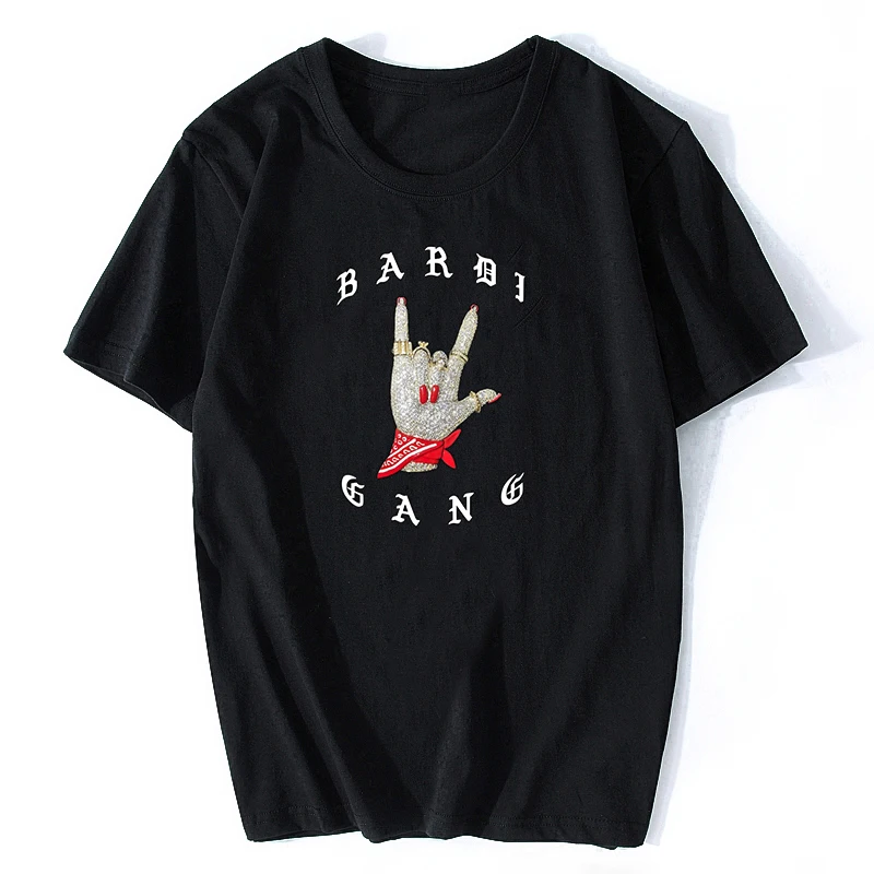 

Men Cardi B T Shirt Cotton Slim Fit Popular Homme Tee Rock Hip Hop Rapper Shirt New Arrival Plus Size Casual Camisetas Hombre