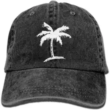 Спортивная джинсовая кепка пальмовое дерево унисекс бейсболка s регулируемая бейсболка
