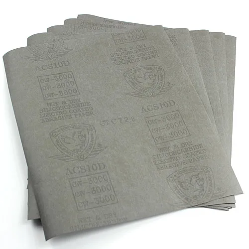 9 "x 11" 5 шт. листы песок бумага 3000 зернистость водонепроницаемая бумага влажный/сухой карбид кремния Прямая поставка поддержка
